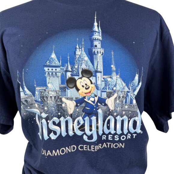 Disneyland Diamond Celebration Mickey Mouse Tee NWT Size Large - Picture 2 of 5
